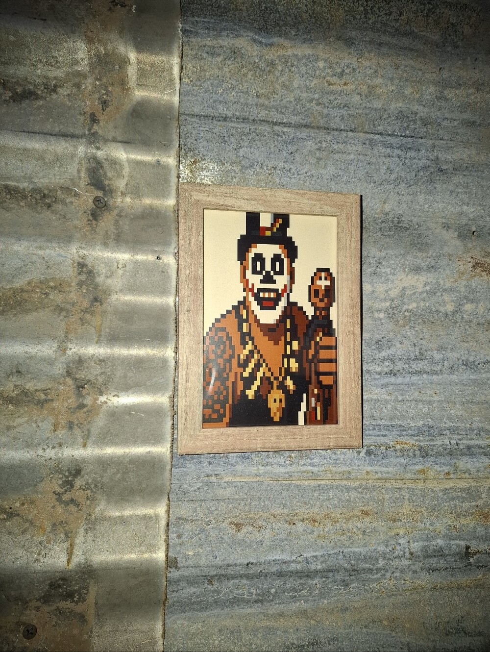 8 Bit Papa Shango Retro Wrestling Framed Mini Art Print By Neon Nicho
